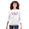thumbnail image 1 of Mermaids Don't Wear Pants Funny Beach Women Crewneck Sweatshirt Brisco Brands X, 1 of 6