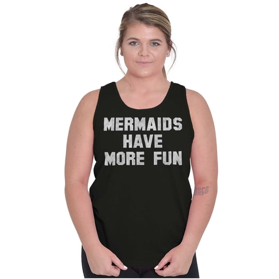 Mermaids Have More Fun Beach Lover Tank Top Tee Shirt Women Brisco Brands S