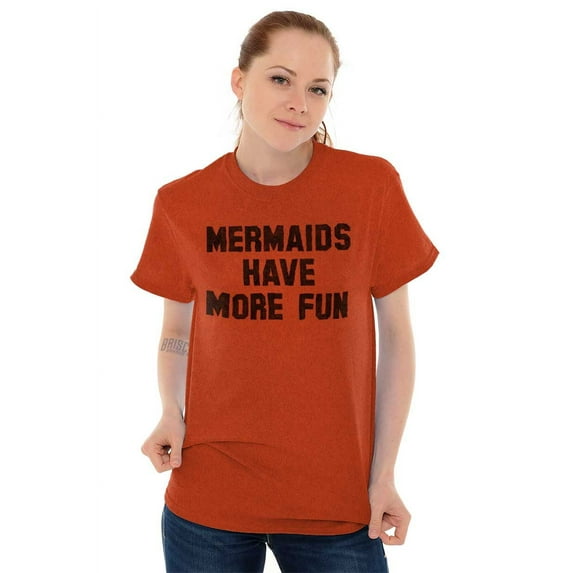 Mermaids Have More Fun Beach Lover Women's Plus Size Graphic Tee Brisco Brands 2X