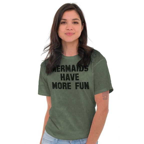 Mermaids Have More Fun Beach Lover Women's Plus Size Graphic Tee Brisco Brands 3X
