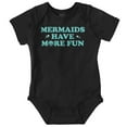 thumbnail image 1 of Mermaids Have More Fun Beach Vibes Bodysuit Jumper Girls Infant Baby Brisco Brands 12M, 1 of 6