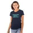 thumbnail image 1 of Mermaids Have More Fun Beach Vibes Womens Slim Fit Graphic Tee Brisco Brands L, 1 of 5