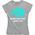 thumbnail image 1 of Mermaids Have More Fun Women Mermaid Ocean Princess Swim Swimmer Team Tee Shirt, 1 of 4