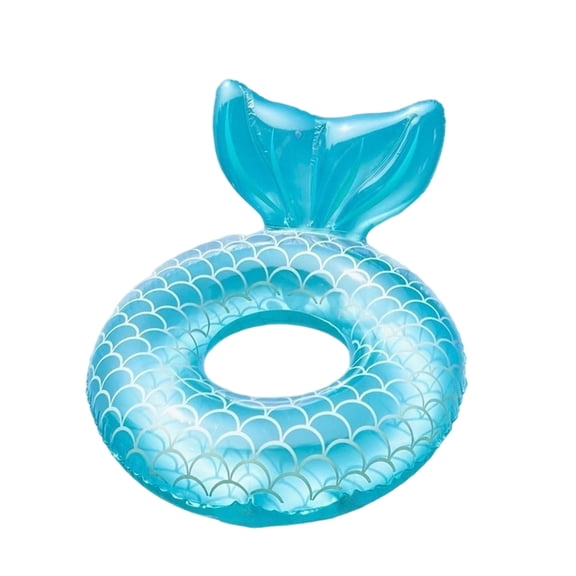 Mermaids Inflatable Ring Sequin Glitter Pool Mermaids Tail Summer Floatie, Inflatable Pool Float