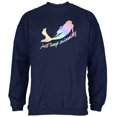 thumbnail image 1 of Mermaids Just Keep Swimming Pastels Mens Sweatshirt Navy X-LG, 1 of 1