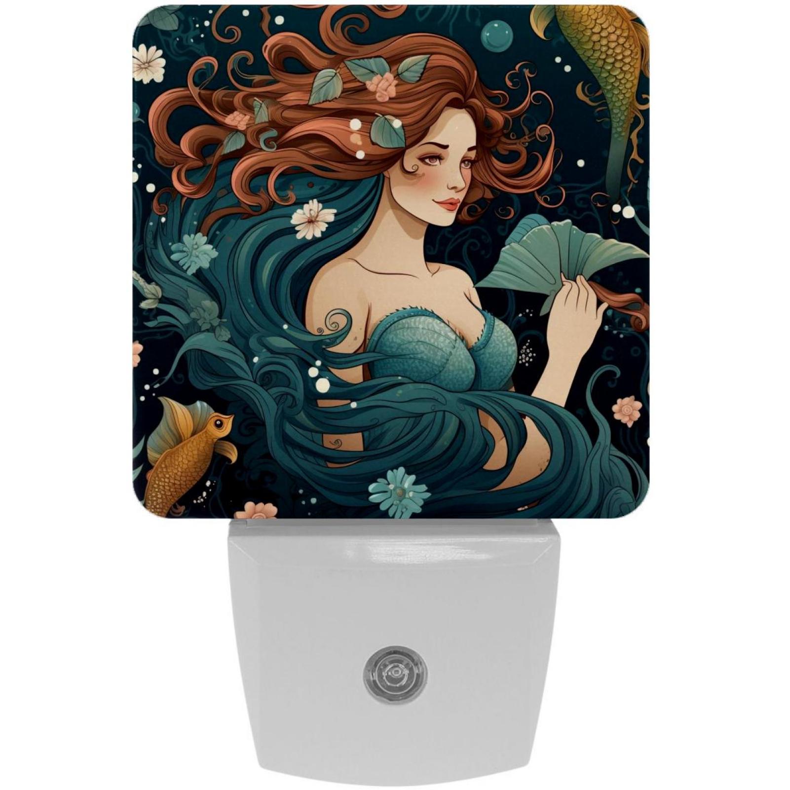 Fresh Look at Mermaids Led Square Night Lights