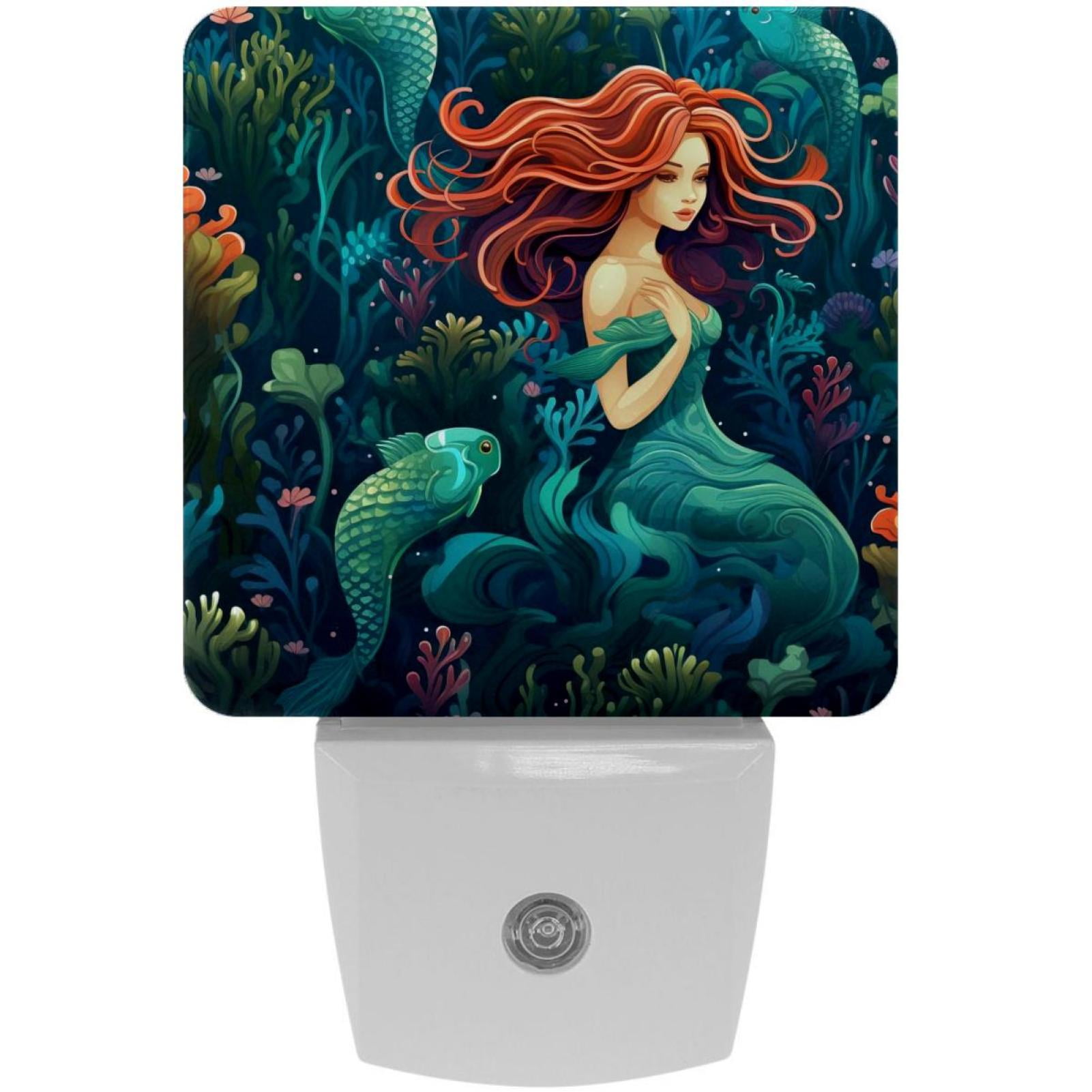 Mermaids LED Square Night Lights - Stylish and Energy-Efficient Room ...