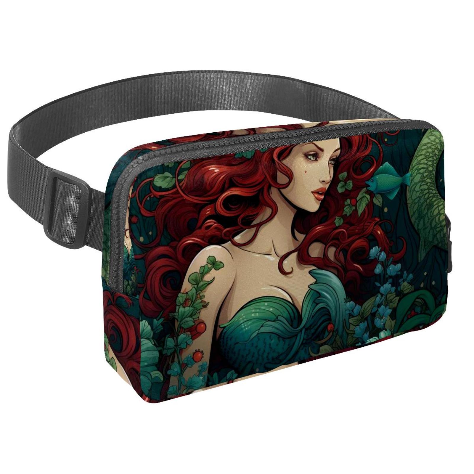 Mermaids Lightweight Adjustable Crossbody Fanny Sling Bag with Extension Strap Unisex