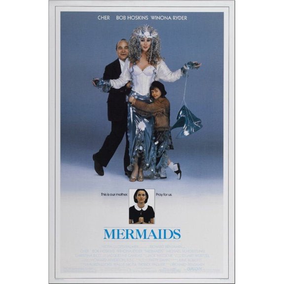 Mermaids Movie Poster, Cher Winona Ryder Bob Hoskins