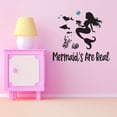 thumbnail image 1 of Mermaids Are Real Bubbles Crown Fish Urchins Seahorse Statfish Princess Fish Starfish Queen Sweet Dreams Bedtime Unicorn Lovely Dear Dream Decorating Wall Decal Sticker - Size: 30 In X 27 In, 1 of 5