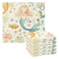 thumbnail image 1 of Mermaids Seaweed Kitchen Towels 6 Pcs Dish Towels Absorbent Soft Quick Dry Towel Dish Rags for Washing Dishes, 1 of 8