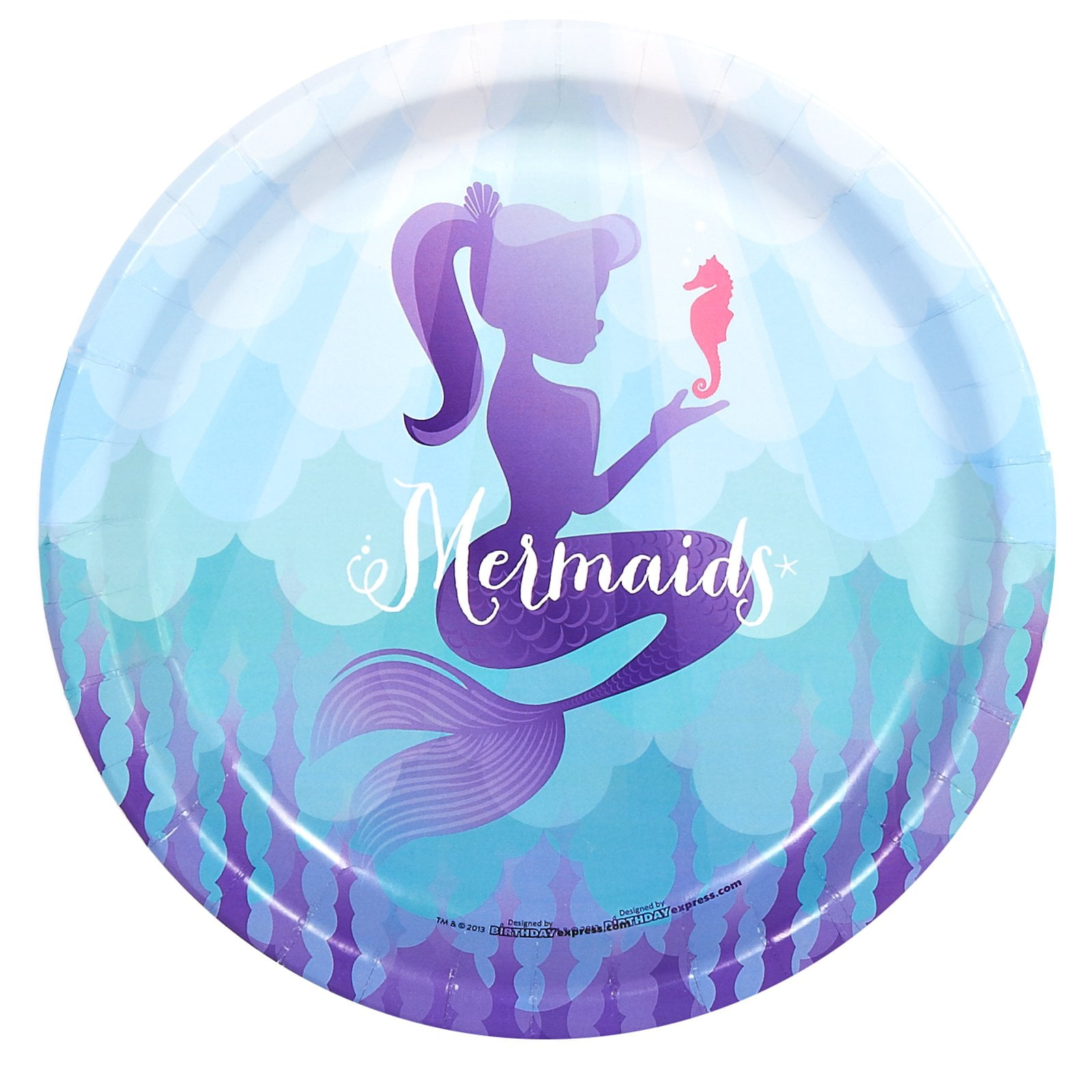 GENERIC BirthdayExpress Mermaids Under The Sea Party Supplies - Dinner Plates (8)
