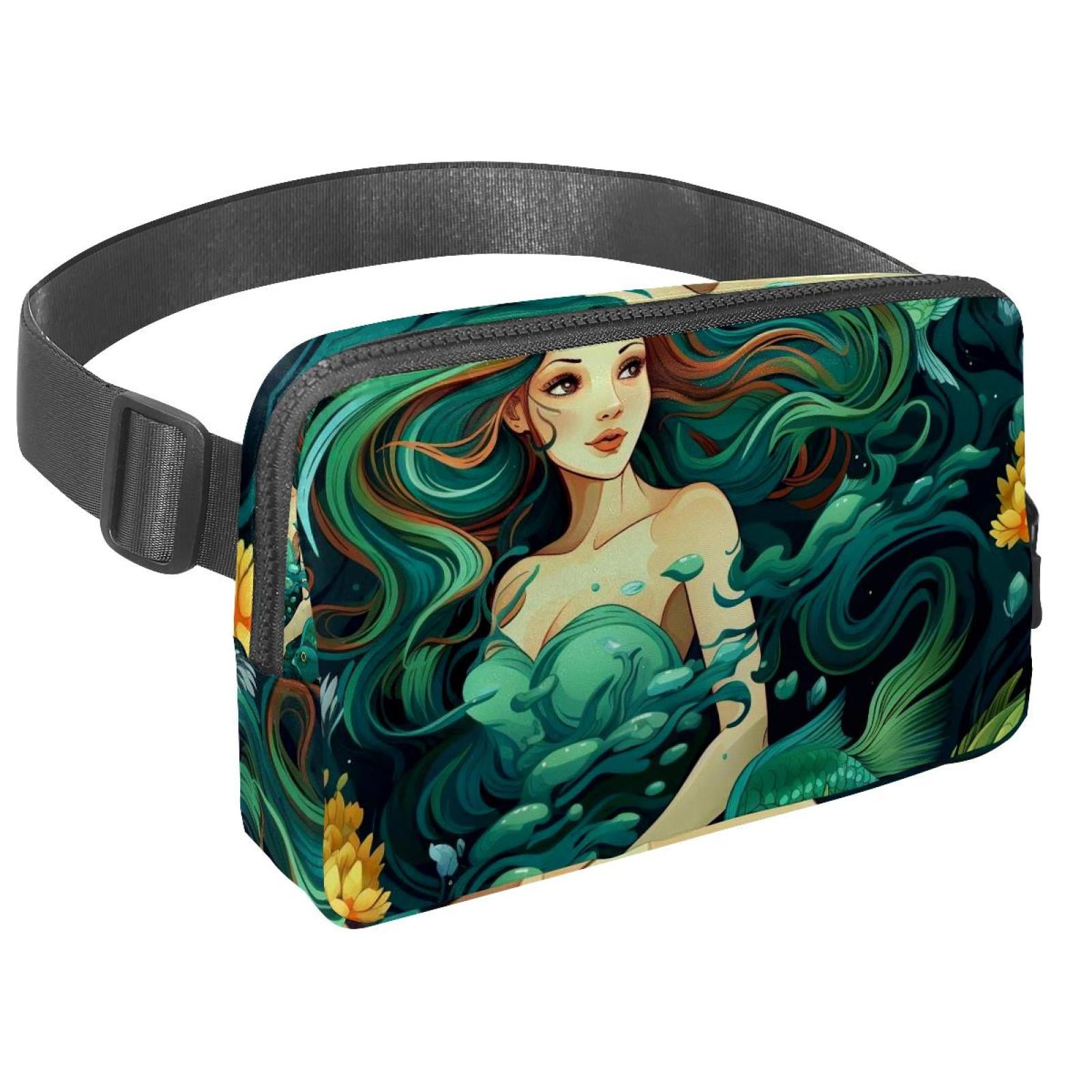 Mermaids Waist Pack Running Belt Fanny Packs Lightweight Adjustable with Extension Strap Unisex