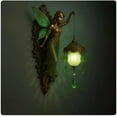 thumbnail image 1 of Mermaids Wall Lamp Vintage Retro Wall Sconce with Lantern Glass Night Light,Antique Style Hand-Sculpted Mermaid Decor,Soft Ambient Lighting for Bedroom Living Room Hallway Nautical-Themed Home-A, 1 of 8
