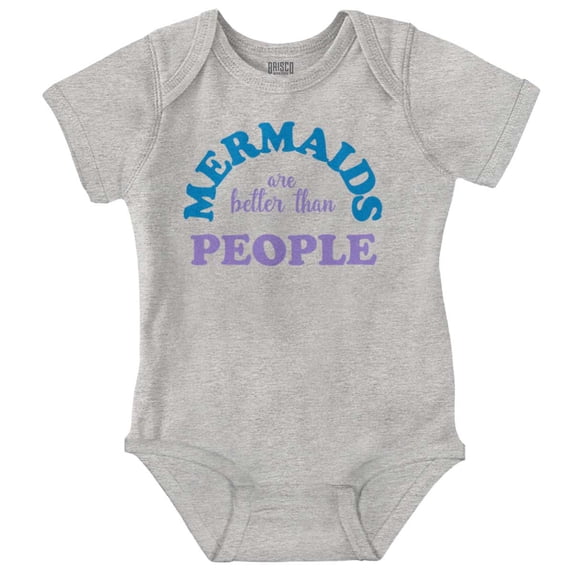 Mermaids are Better Than People Funny Bodysuit Jumper Girls Infant Baby Brisco Brands 6M