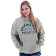 thumbnail image 1 of Mermaids are Better Than People Funny Women Plus Size Graphic Pullover Hoodie Brisco Brands 4X, 1 of 4