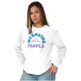 thumbnail image 1 of Mermaids are Better Than People Funny Women's Long Sleeve T Shirt Brisco Brands X, 1 of 6