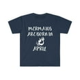 thumbnail image 1 of Mermaids are born in April Unisex T-shirt S-3XL Birthday girl, 1 of 2