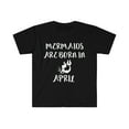 thumbnail image 1 of Mermaids are born in April Unisex T-shirt S-3XL Birthday girl, 1 of 2