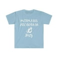 thumbnail image 1 of Mermaids are born in July Unisex T-shirt S-3XL Birthday girl, 1 of 2