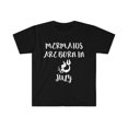 thumbnail image 1 of Mermaids are born in July Unisex T-shirt S-3XL Birthday girl, 1 of 2