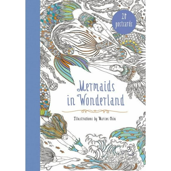 Mermaids in Wonderland 20 Postcards: An Interactive Coloring Adventure for All Ages (Other)