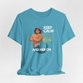 thumbnail image 1 of Merman Short Sleeve T-shirt | Keep Calm and Mer On | Mermaid Graphic Tee, 1 of 6
