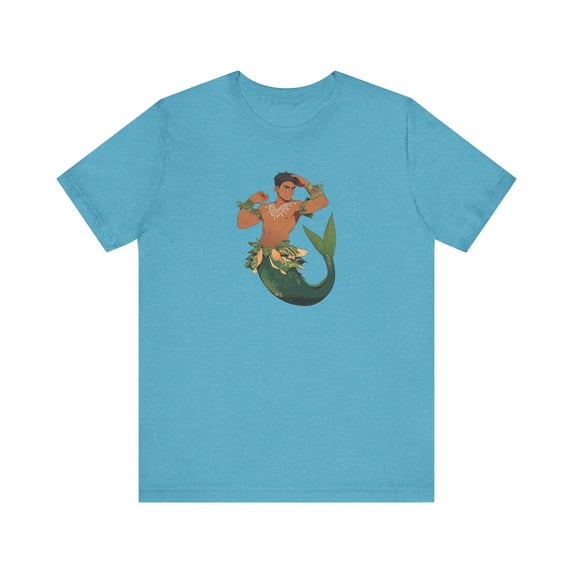 Merman Unisex Jersey Short Sleeve Graphic Tee, Asian Mermaid T-shirt