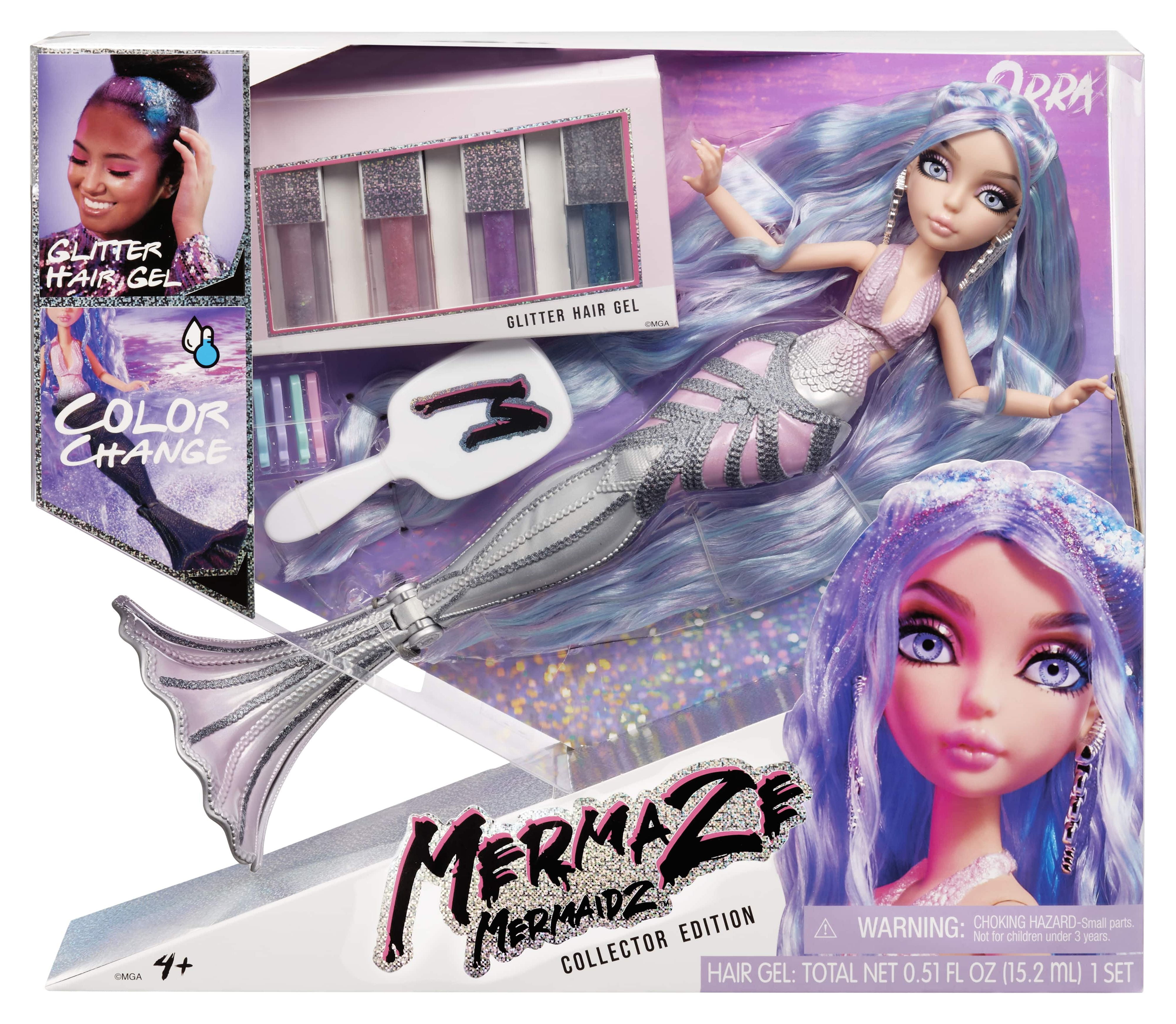 Mermaze Mermaidz Color Change Orra Deluxe Fashion Doll with Wear and Share  Hair Play