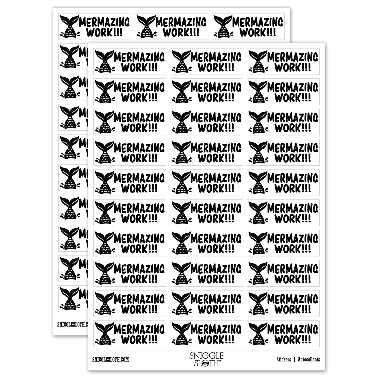 Mermazing Sticker Mermazing Amazing Work Mermaid Teacher Student School Sticker Set ...