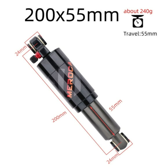 Meroca Bike Bicycle Cycling Air Rear Shock Lockout 200mm for MTB