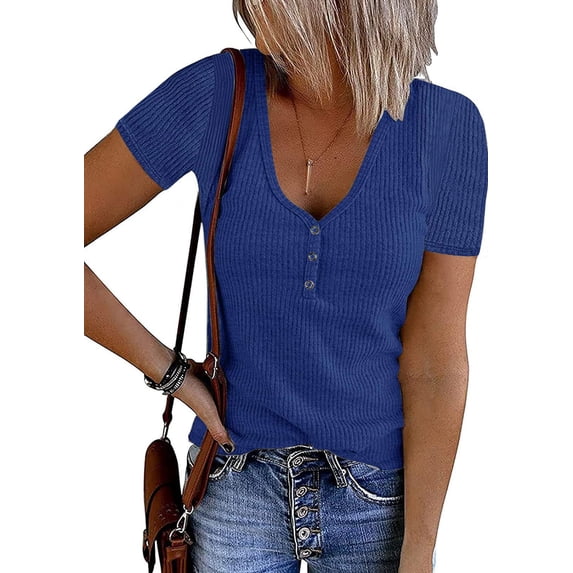 Merokeety Casual Tank Top Royal XL