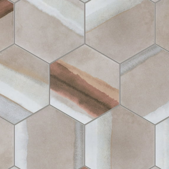 Merola Tile Fmat9 Matter - Taupe Red