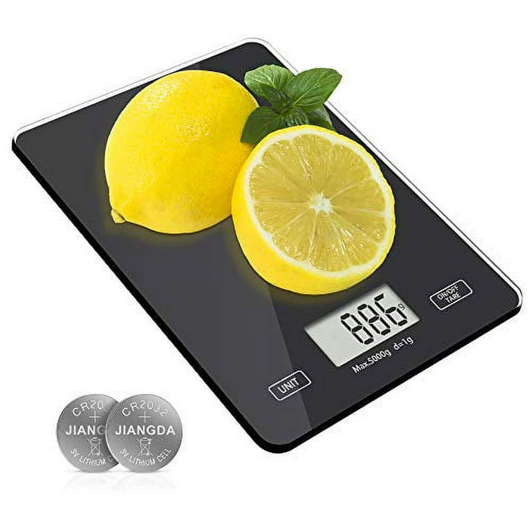 Electronic Kitchen Scale with Jug, 5kg Capacity, Silver