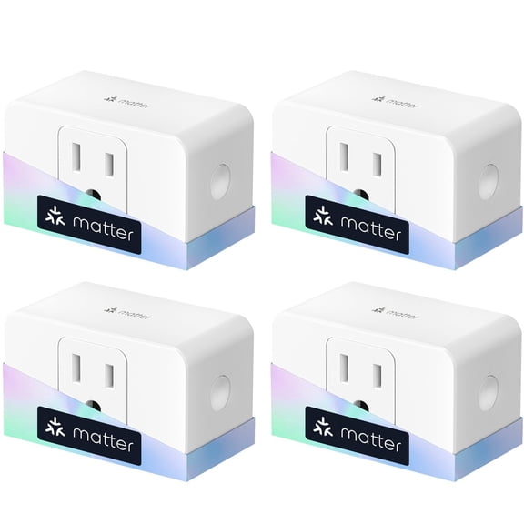 Meross Smart Plug Mini, 15A & Reliable Wi-Fi, Support Apple HomeKit, Siri, Alexa, Echo, Google Assistant, Nest Hub and SmartThings, App Control, Timer, No Hub Needed