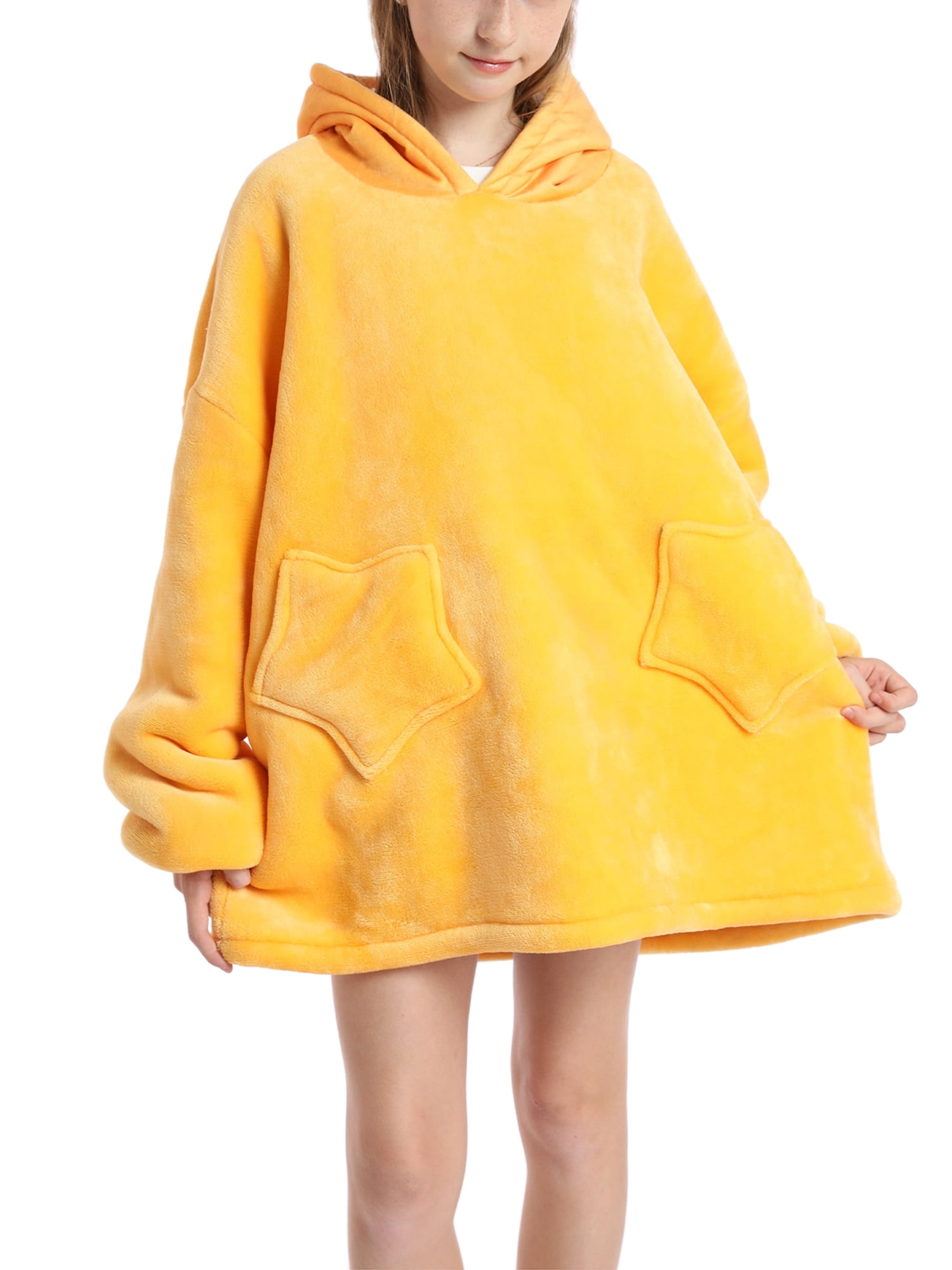 Merqwadd Blanket Hoodie, Oversized Wearable Sweatshirt Blankets of Soft