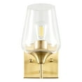 thumbnail image 1 of Merra 1-Light Antique Brass Wall Sconce Vanity Light with Glass Shade, 1 of 2