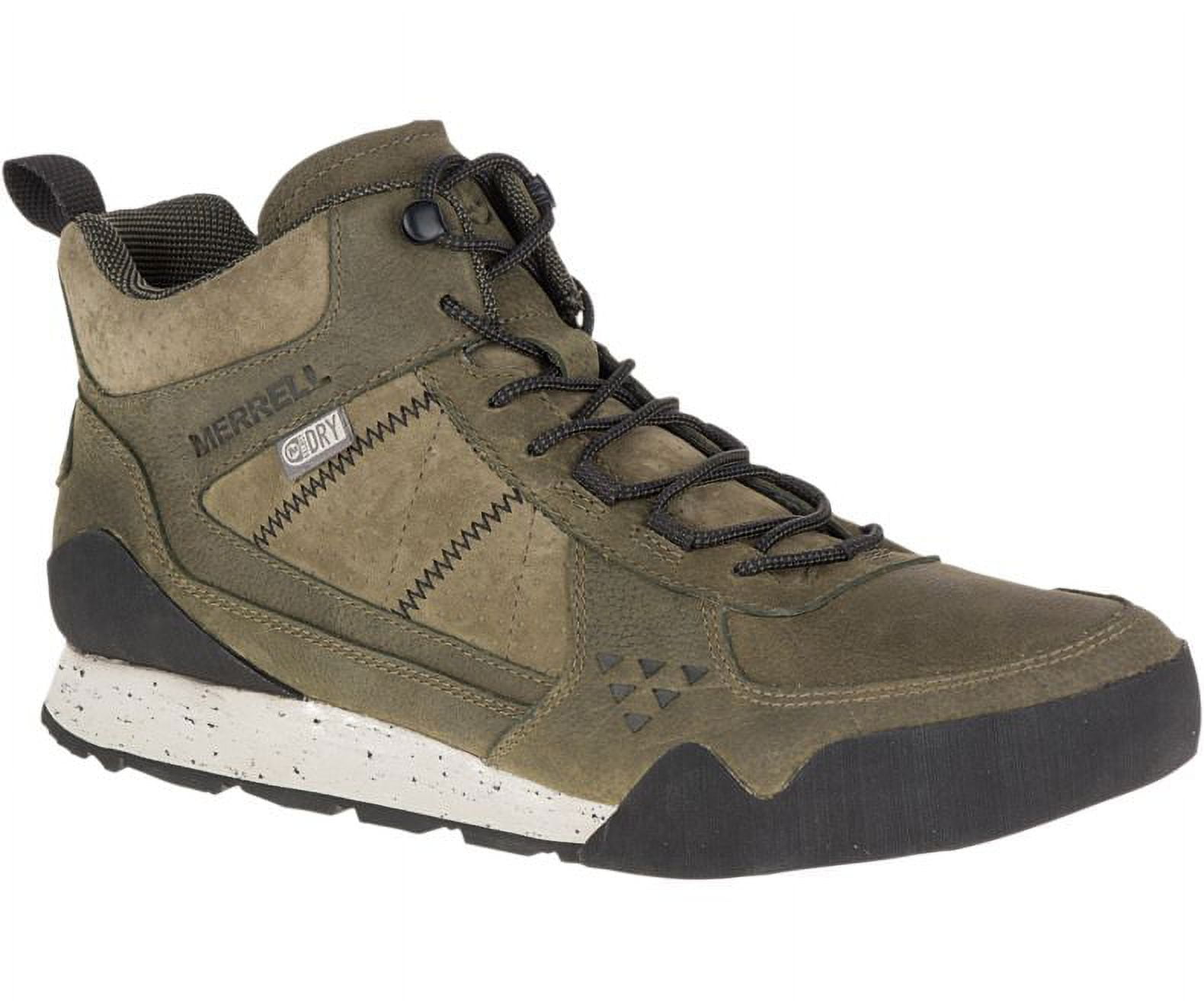 Merrell Burnt Rock Mid Waterpoof Boots Mens Dusty Olive 12 Walmart