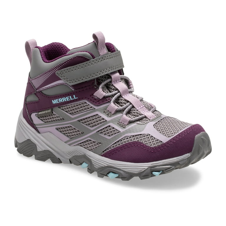 Merrell Girls Big Kid Moab Fst Mid A C Waterproof Boot Walmart
