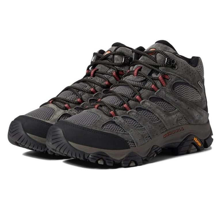 Merrell Moab 3 Mid Beluga Gray Suede Waterproof Hiking Boots Lace up Mens 12 US Merrell Men main image 2