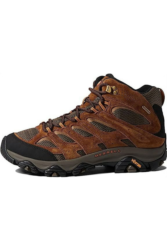 J035839 Moab 3 Mid Waterproof Hiking Boots for Men - Earth - 8M