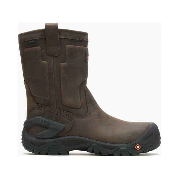 Men's Strongfield Leather Pull On Waterproof Comp Toe Work Boot Wide Width