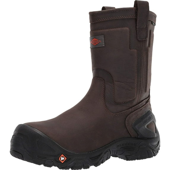 Merrell Work Strongfield Leather Pull-On Waterproof Composite Toe