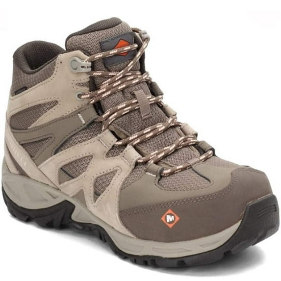 Merrell Work Siren Mid Waterproof Alloy Toe 5 Brindle/Boulder