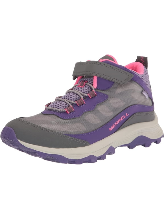 Kids Moab Speed Mid Waterproof Hiking Boot Big Kid 8-12 Years 6 Big Kid Dusty Blue