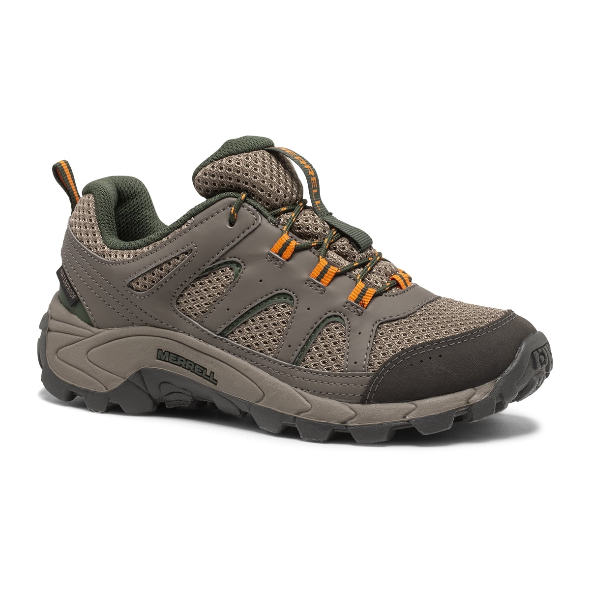 Merrell Kids Unisex Oakcreek Low Lace Waterproof Sneaker Walmart