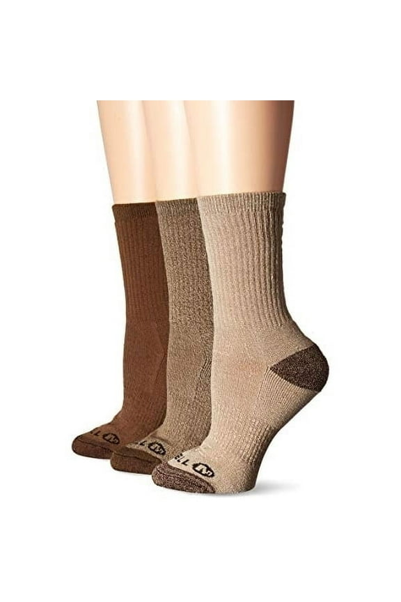 Merrell Men's 3 Pack Cushioned Performance Hiker Socks (Low/Quarter/Crew Socks)