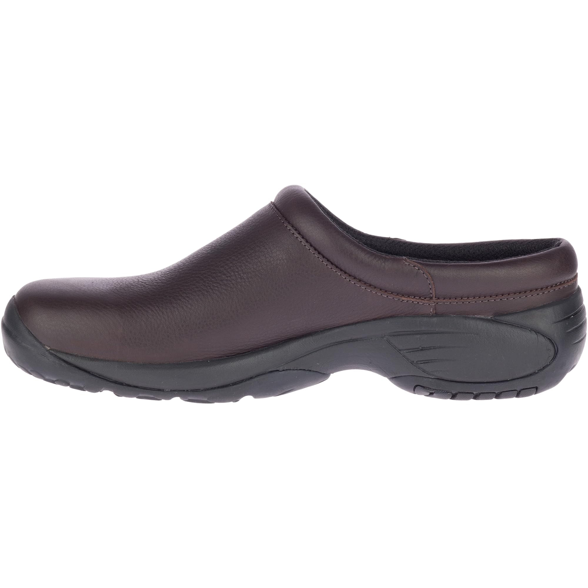 Merrell Encore Rexton Slide J95257 Men\'s 7.5 Brown Leather Comfort Slip-On Clog Merrell Encore Casual Shoes for Men for sale | eBay main image 2