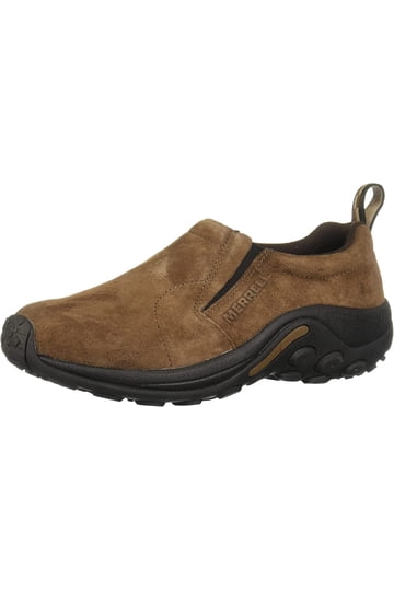 Merrell Men\'s Dark Brown Suede Slip-Ons Merrell Mens Slip On Shoes in Mens Shoes | Brown - Walmart.com main image 4