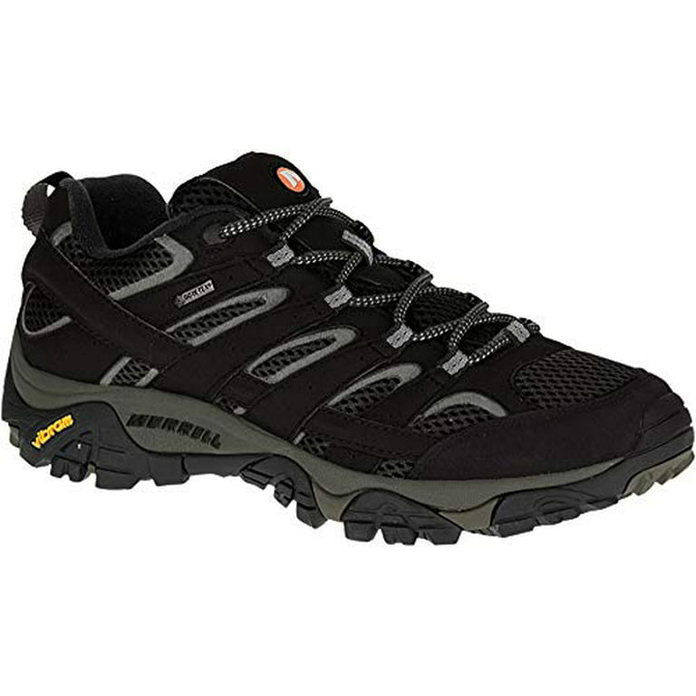 Merrell Men's Moab 2 GTX Low Rise Hiking Boots, Black/Black, 10 M US